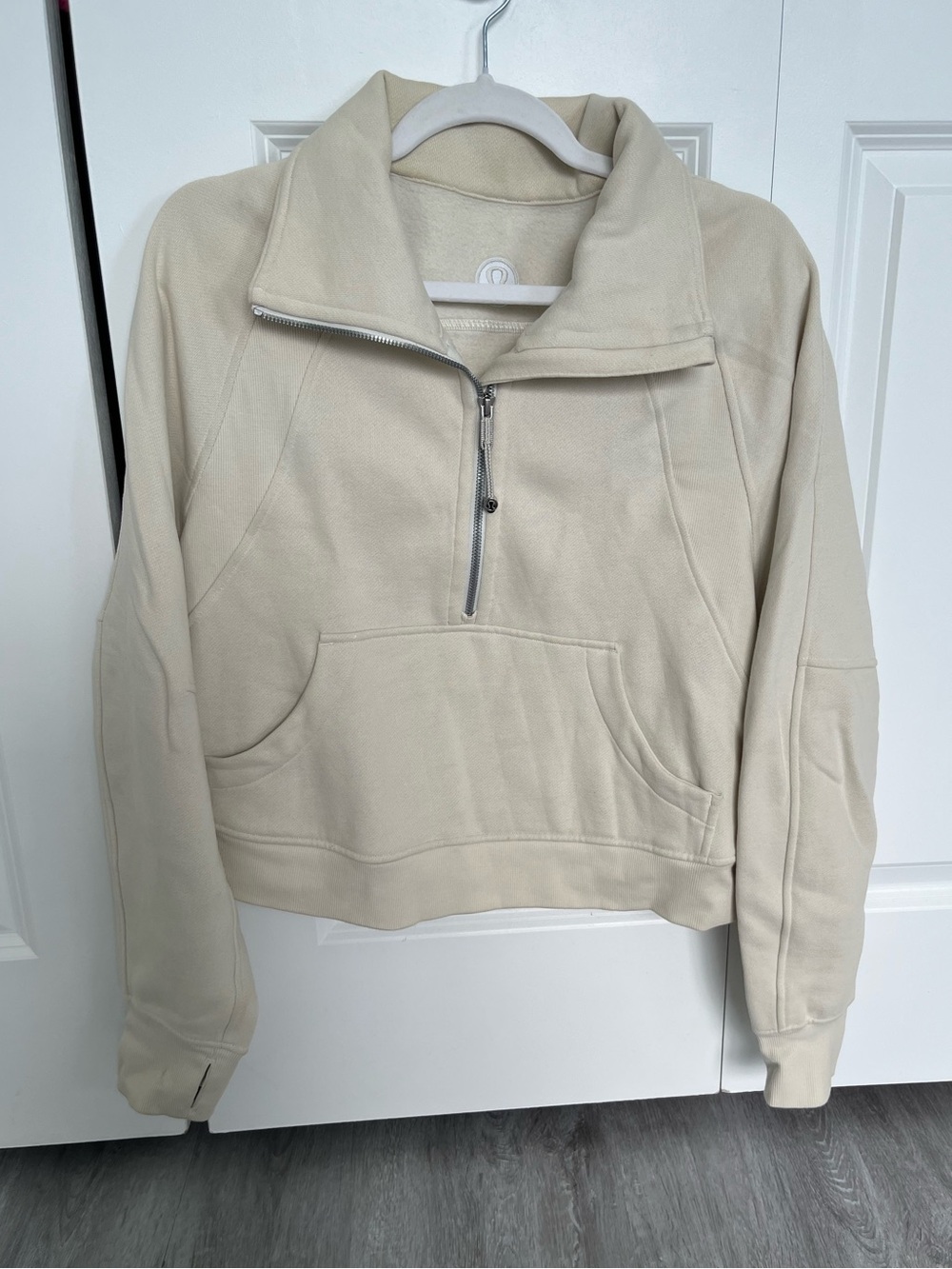Lululemon Bone Half-Zip Scuba Sweatshirt